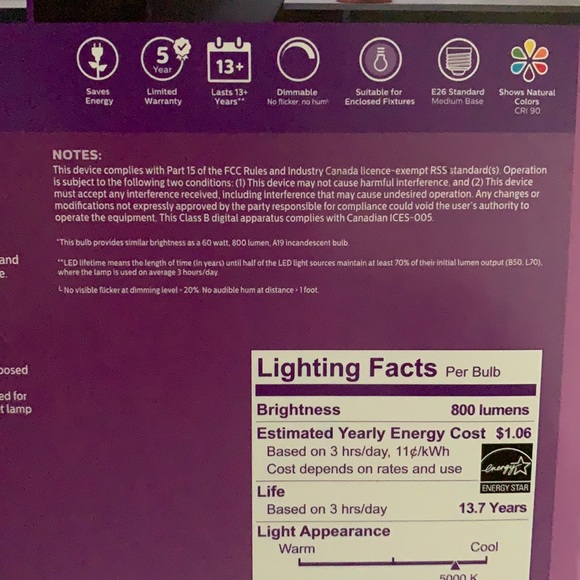 💡NEW PHILIPS Dimmable LED lightbulbs 💡 - Picture 2 of 5